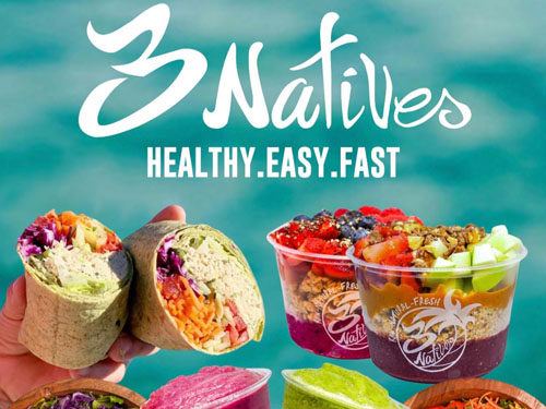 3 Natives Restaurant, Stuart Florida, Healthy, Easy, Fast Acia and Smoothie Bar