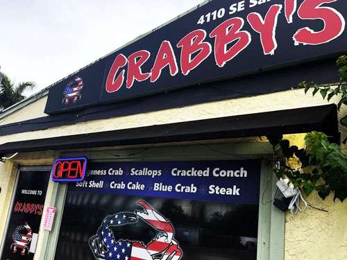 Crabby's Seafood Restaurant in Port Salerno, Stuart FL