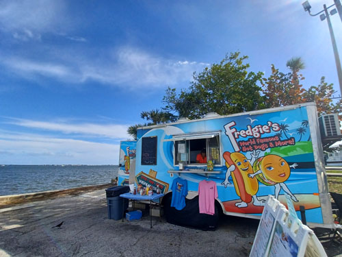 Fredgie's World Famous Hot Dogs, Hot Dog Stand in Downtown Jensen Beach Florida
