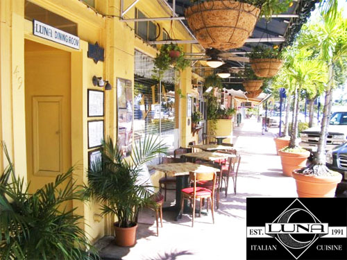 Luna Italian Restaurant Downtown Stuart FL